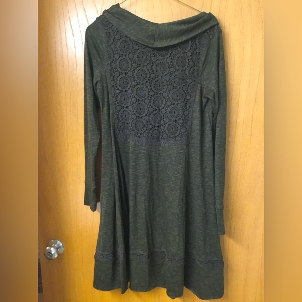 Anthropologie Saturday Sunday Tunic Dress, Dark Olive Green, Size S